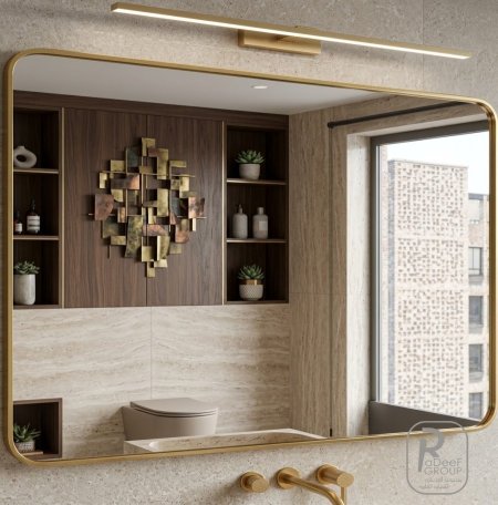 مراي مستطيل 60 * 80   ذهبي Revilas smr301-g-80
